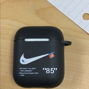 AirPods with off-white case